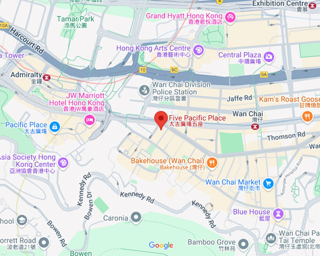 Map of Hong Kong office location